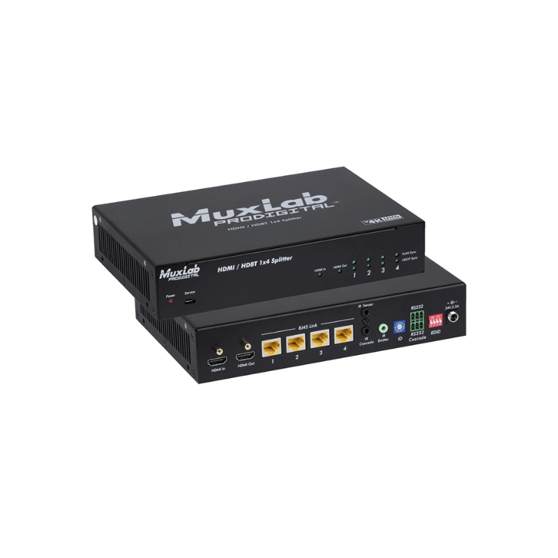 Распределитель, удлинитель сигнала HDMI/HDBT 1X4 SPLITTER Muxlab 500424-EUR 