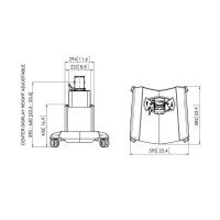 Стойка для дисплеев Vogel's Professional PFF 2515 (мобильная напольный, 32-65") 